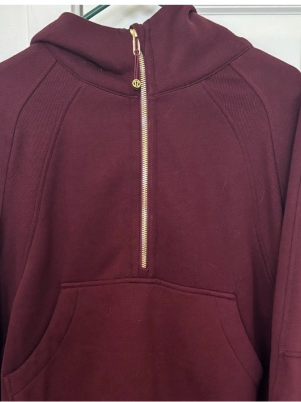 lululemon Half Zip Scuba Hoodie with Gold Zipper - Picture 7 of 8